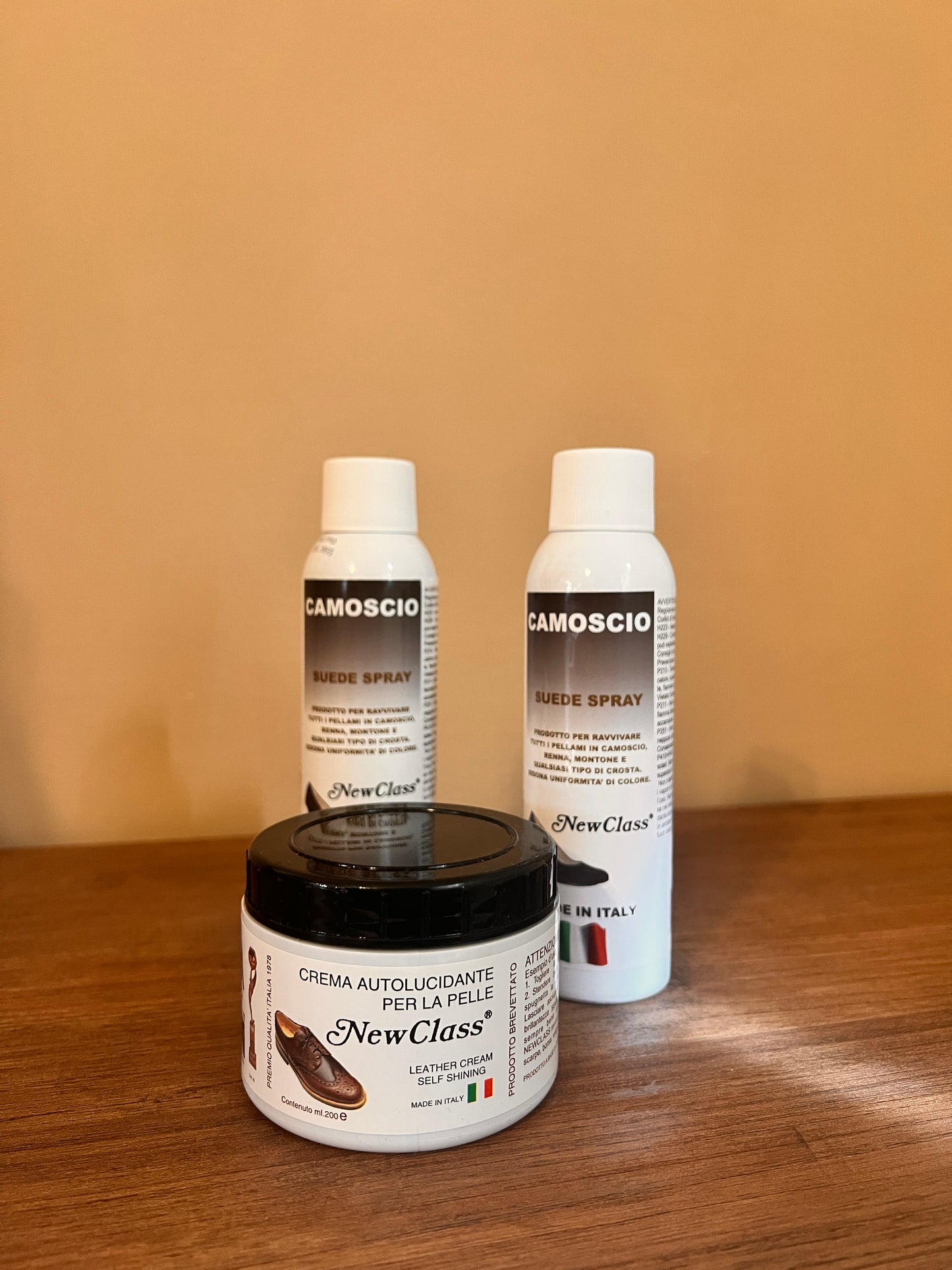 Set 2 camoscio, pelli nere