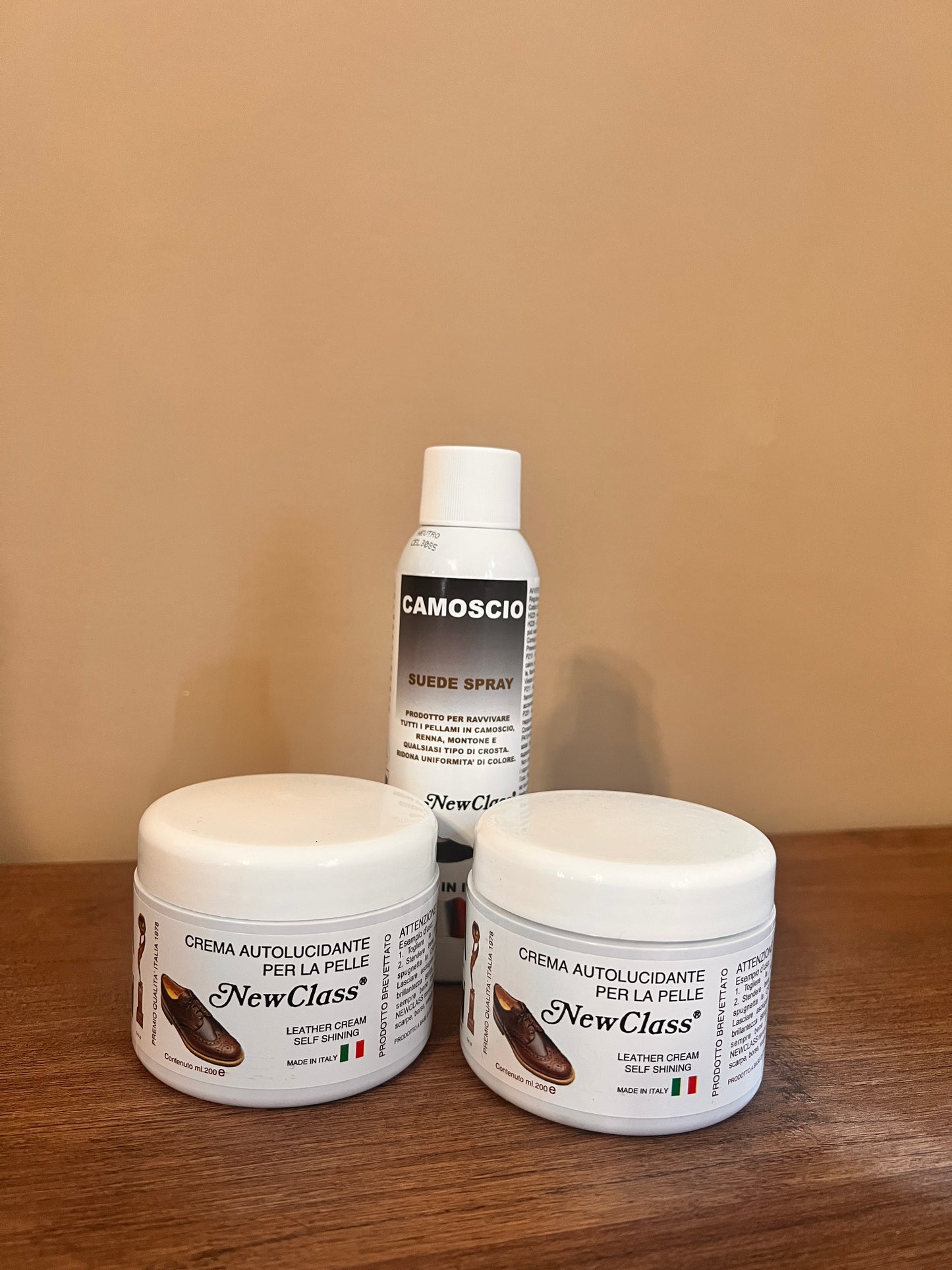 Set 2 pelle neutra, camoscio