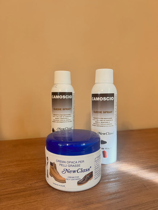 Set 2 camoscio, pelli grasse