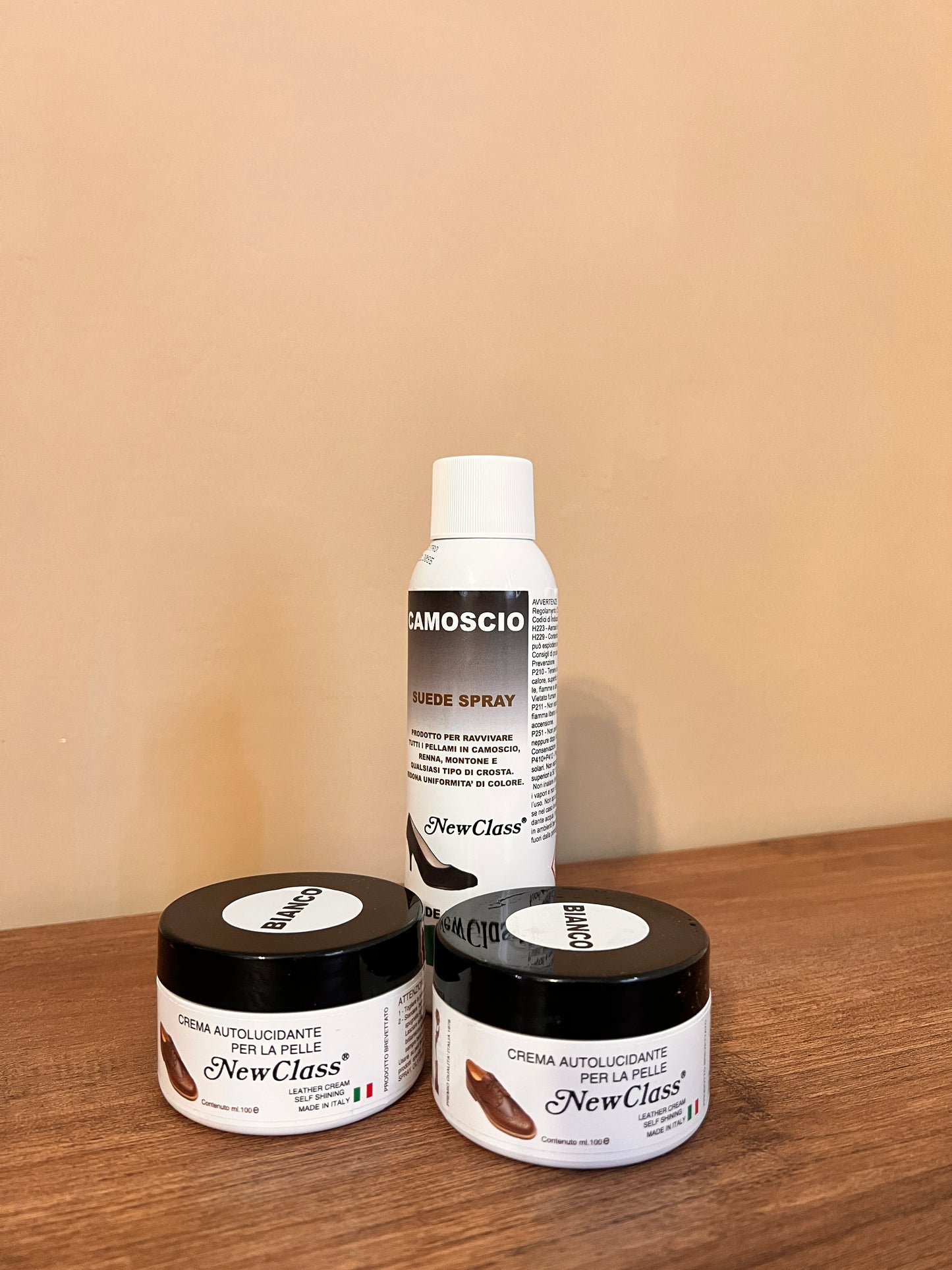 Set 2 pelli bianche, camoscio