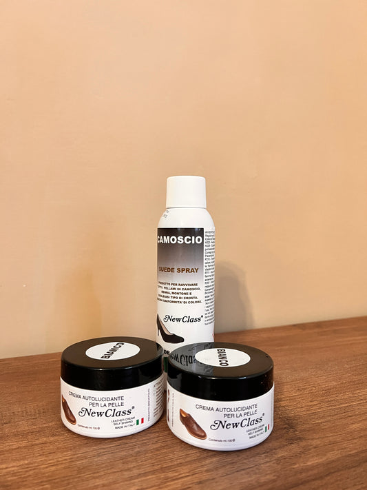 Set 2 pelli bianche, camoscio